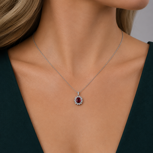 Rouge Royale Halo Pendant