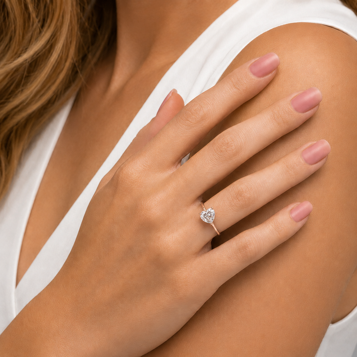 Blush Heart Ring