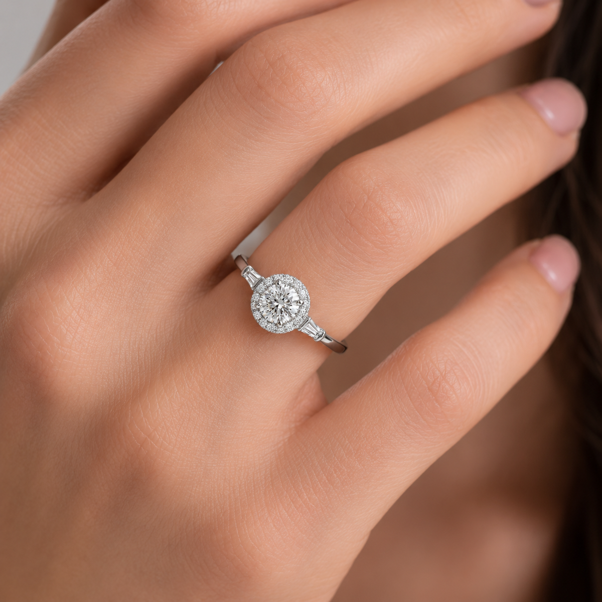 Celeste Halo Ring