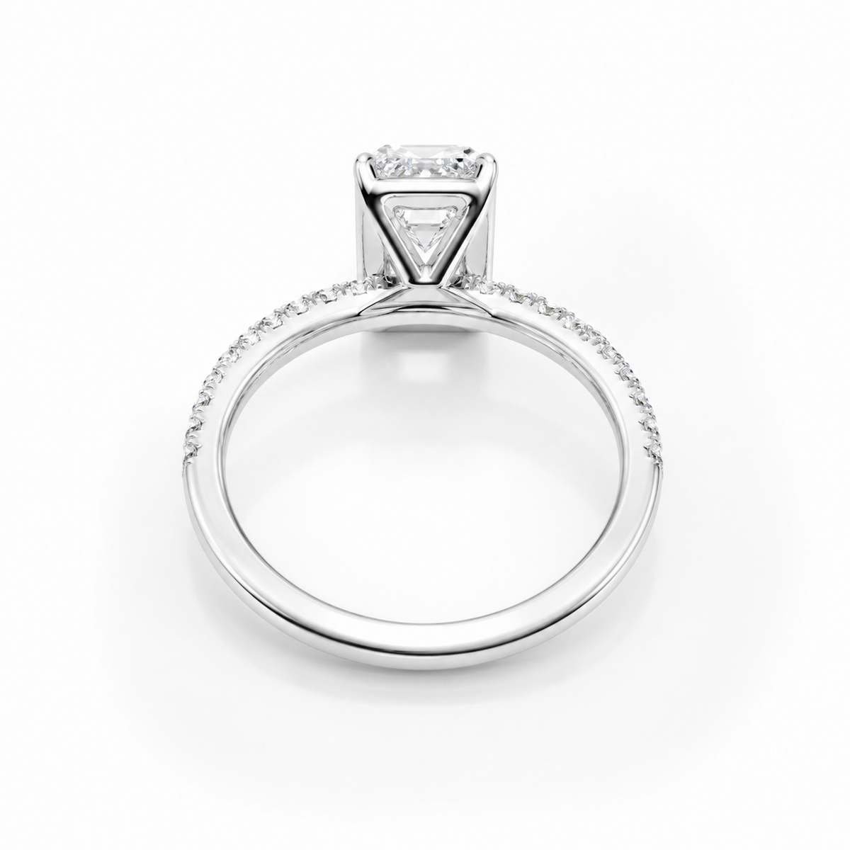 Emerald Halo Ring