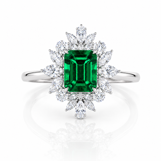Emerald Star Ring
