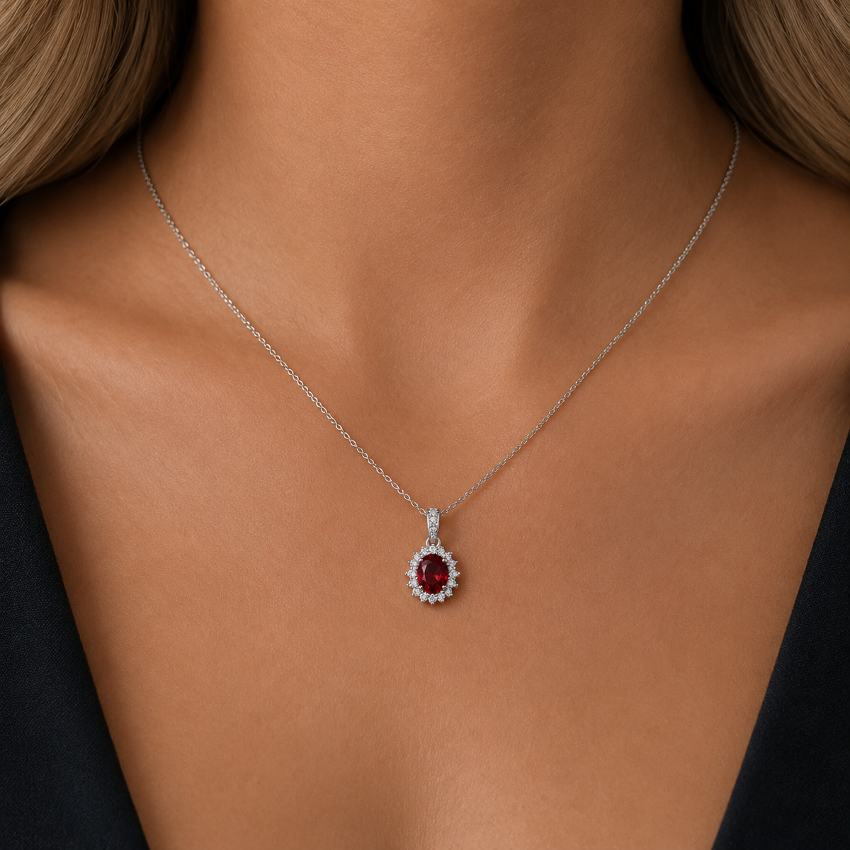 Rouge Royale Halo Pendant