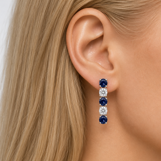 Sapphire Line Studs
