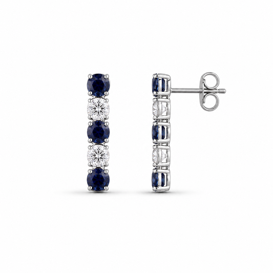 Sapphire Line Studs